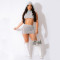 Fashion Knitted Hooded Top Wrapped Hip Short Skirt 2-Piece Set