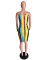 Strap Dress Color Print Dress