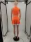 Multi panel pleated skirt suit