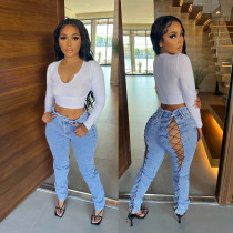 Bandage Slim Jeans