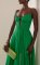 Fashionable solid color suspender dress