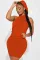 Fashion Casual Hooded Open Back Dress
