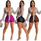 Sexy Fashion Casual Solid Ice Silk Shorts