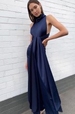 Sexy Round Neck Open Back Casual Jumpsuit