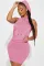 Fashion Casual Hooded Open Back Dress