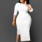 Oversized Fashion Style OL Office Wrap Hip Dress