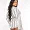 Deep V Sexy Style Slim Waist Shirt One Piece