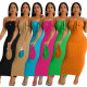 Sexy Slim Fit Foam Sleeveless Dress