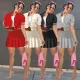 Fashion Baseball Suit Sexy Pleated Skirt Two Piece Set