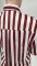 Fashion Stripe Print Set Loose Shirt Two Piece Set