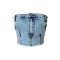 Super elastic denim imitation pants with exposed navel hot and spicy bra top