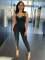 New Women's Sexy Low Chest Strap Tight High Waist Hip Lift Casual Sports Jumpsuit