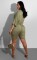 Fashionable solid color pleated loose fitting quarter sleeved shorts fashion casual set