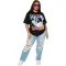 Fashion round neck casual T-shirt