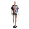 Fashion round neck casual T-shirt