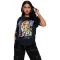 Fashion round neck casual T-shirt