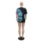 Fashion round neck casual T-shirt