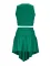 Sexy Sleeveless Tank Top Irregular V-shaped Skirt Set