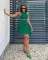 Sexy Sleeveless Tank Top Irregular V-shaped Skirt Set