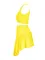 Sexy Sleeveless Tank Top Irregular V-shaped Skirt Set