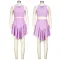 Sexy Sleeveless Tank Top Irregular V-shaped Skirt Set