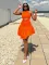 Sexy Sleeveless Tank Top Irregular V-shaped Skirt Set