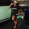 Fashion Letter Offset Loose T-shirt Shorts Sports Two Piece Set