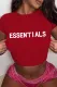 Sexy Large Cotton Letter Print Loose Short Sleeve T-shirt