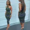Chest wrap independent lace up dress