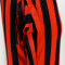 Pencil Skirt Long Skirt Stripe Print Burnt Flower Fringe Skirt