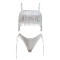 Fashionable fringe bikini swimsuit set