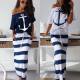 Two piece set of ship anchor printing
