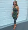Chest wrap independent lace up dress