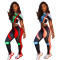 Motorcycle suit, sports suit, running suit, yoga tight and sexy two-piece set