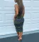 Chest wrap independent lace up dress