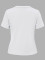 Sexy Large Cotton Letter Print Loose Short Sleeve T-shirt