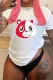 Sexy Large Cotton Letter Print Loose Short Sleeve T-shirt