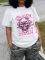 Large Cotton Letter Print Loose Short Sleeve T-shirt
