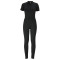 Fashion tight fitting short sleeved printed top and pants two-piece set