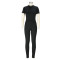 Fashion tight fitting short sleeved printed top and pants two-piece set