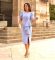 Fashion Solid Color Pleated Split Casual Open Back Sexy Bubble Sleeve Wrap Arm Dress