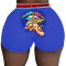 Summer Super Short Sexy Wrap Hip 3D Trendy Network Red Print Hot Pants