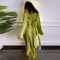 Thickened Korean Silk Loose Flare Sleeve Top Skirt Two Piece Set