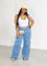 Fashion and personalized work clothes denim pants