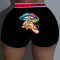 Summer Super Short Sexy Wrap Hip 3D Trendy Network Red Print Hot Pants