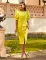 Fashion Solid Color Pleated Split Casual Open Back Sexy Bubble Sleeve Wrap Arm Dress