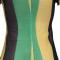 Sexy Short Sleeve Stripe Contrast Split Dress