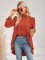 Casual half high collar long sleeved fake two shirts