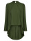 Casual half high collar long sleeved fake two shirts