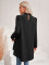 Casual half high collar long sleeved fake two shirts